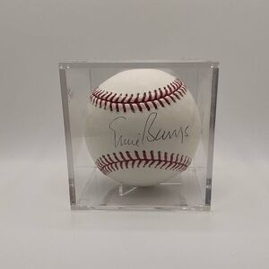 Ernie Banks “Mr. Cub” Autograph Baseball Tristar COA w/ Display Case (Cubs)